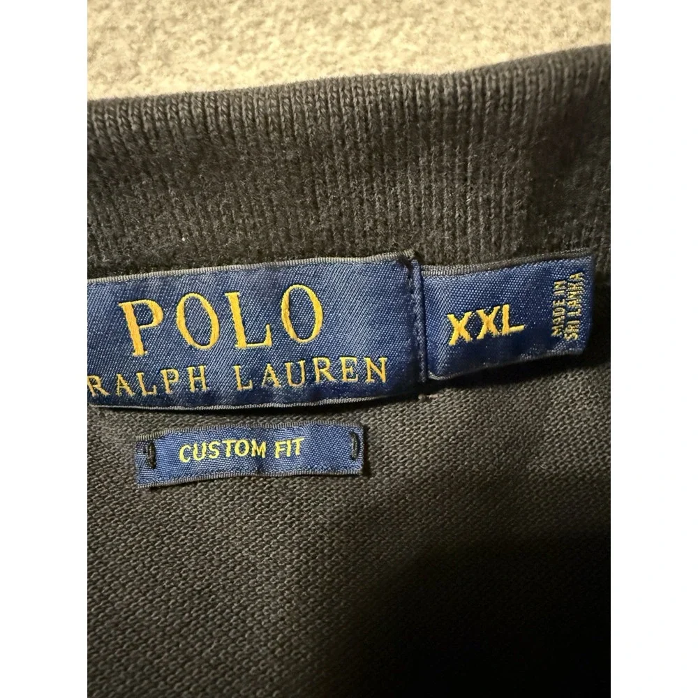 Polo Ralph Lauren Shirt Mens Size 2XL Black Brooklyn Althletic Club #5 Rugby